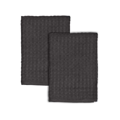 Torchon de cuisine de luxe, 18x28, 3.6lbs/dz, Graphite